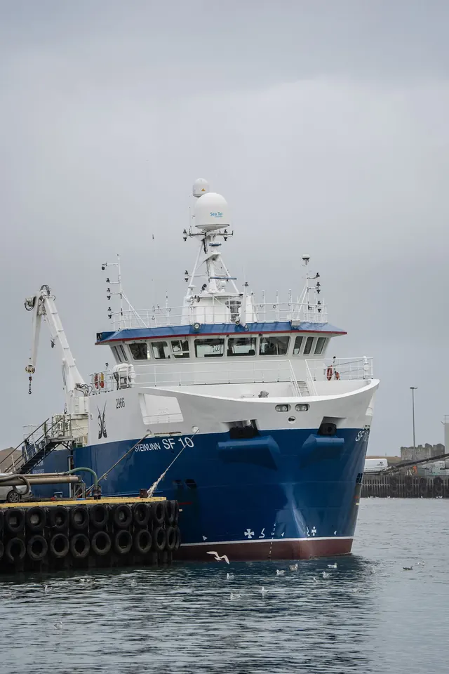 A fishing vessel in Höfn harbour