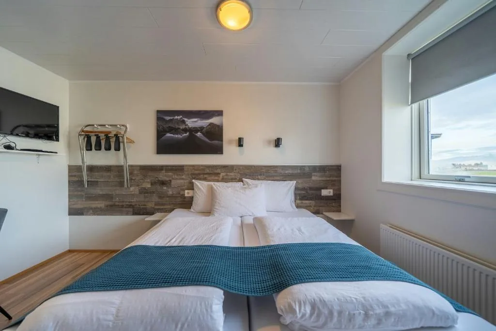Beds made up side by side in a Double or Twin Room
